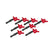 MSD Ignition Coil Blaster Ford 3-Valve V8 Red 8-Pack 2004-2008 Ford 4.6L/5.4L/6.8L 3-Valve MSD Ignition