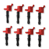 MSD Ignition Coil Blaster Ford 3-Valve V8 Red 8-Pack 2004-2008 Ford 4.6L/5.4L/6.8L 3-Valve MSD Ignition