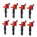 MSD Ignition Coil Blaster Ford 3-Valve V8 Red 8-Pack 2004-2008 Ford 4.6L/5.4L/6.8L 3-Valve MSD Ignition