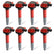 MSD Ignition Coil Blaster Ford 5.0L Coyote Red 8-Pack 2011-2016 Ford 5.0L Coyote V8 MSD Ignition