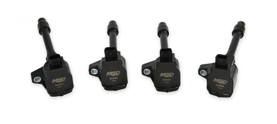 MSD Ignition Coil Blaster Series-Honda 1.5L/2.0L/2.0L Turbo 4-Cyl-Black-4-Pack 2016-2020 Honda Civic 2.0L/2.0L Turbo 2015-2019 Honda Fit 4-Cylinder Engines MSD Ignition