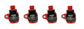 MSD Ignition Coil Blaster Series Honda 1.5L/2.0L/2.0L Turbo 4-Cyl-Red-4-Pack 2016-2020 Honda Civic 2.0L/2.0L Turbo 2015-2019 Honda Fit 4-Cylinder Engines MSD Ignition