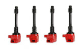 MSD Ignition Coil Blaster Series Honda 1.5L/2.0L/2.0L Turbo 4-Cyl-Red-4-Pack 2016-2020 Honda Civic 2.0L/2.0L Turbo 2015-2019 Honda Fit 4-Cylinder Engines MSD Ignition