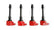 MSD Ignition Coil Blaster Series Honda 1.5L/2.0L/2.0L Turbo 4-Cyl-Red-4-Pack 2016-2020 Honda Civic 2.0L/2.0L Turbo 2015-2019 Honda Fit 4-Cylinder Engines MSD Ignition