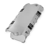 Sheet Metal Fabricated Intake Manifold Small Block Chevy Sbc Dual Quad Single Plane Carbureted Silver With Logo Sniper EFI