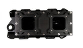 Sheet Metal Fabricated Intake Manifold Small Block Chevy Fabricated Intake Manifold Sbc Single Plane Carbureted (2 X 4150 Style Flange Changeable Plate) Black With Logo Sniper EFI