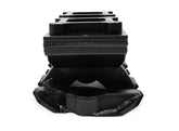 Sheet Metal Fabricated Intake Manifold Small Block Chevy Fabricated Intake Manifold Sbc Single Plane Carbureted (2 X 4150 Style Flange Changeable Plate) Black With Logo Sniper EFI