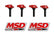 MSD Ignition Coil Blaster Series Red 4-Pack Fits Subaru, Scion And Toyota 2.0L Boxer 2015-2019, Black 4-Pack MSD Ignition