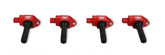 MSD Ignition Coil Blaster Series Red 4-Pack Fits Subaru, Scion And Toyota 2.0L Boxer 2015-2019, Black 4-Pack MSD Ignition
