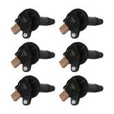 MSD Ignition Coil Ford Ecoboost 3.5L V6 3-Pin Connector Black 6-Pack 2010-2016 Ford Ecoboost 3.5L V6 3-Pin Connector MSD Ignition