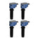 MSD Ignition Coil Ford Ecoboost 2.0L/2.3L L4 Blue 4-Pack 2012-2019 Ford Ecoboost 2.0L/2.3L MSD Ignition