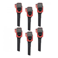 MSD Ignition Coil Ford Ecoboost 2.7L / 3.0L V6 Red 6-Pack 2018-2024 Ford Ecoboost 2.7L / 3.0L V6 6-Pack MSD Ignition