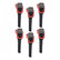 MSD Ignition Coil Ford Ecoboost 2.7L / 3.0L V6 Red 6-Pack 2018-2024 Ford Ecoboost 2.7L / 3.0L V6 6-Pack MSD Ignition