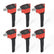 MSD Ignition Coil Ford Ecoboost 2.7L V6 Red 6-Pack 2015-2017 Ford Ecoboost 2.7L V6 MSD Ignition