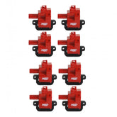 MSD Ignition Coil GM LS Blaster Series LS1/Ls6 Engines Red 8-Pack 1997-2006 GM LS1/Ls6 Engines 12556450/12558948 Replacement MSD Ignition