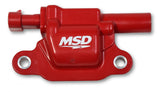 MSD Ignition Coil Blaster Series Gen V Gdi Engine Red Square 2014-Up GM Lt Direct Injected Engine Square MSD Ignition