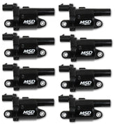 MSD Ignition Coil Blaster Series Gen V Gdi Engine Black 8-Pack- Round 2014-Up GM Lt Direct Injected Engine Round MSD Ignition