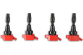 MSD Ignition Coil Blaster Series Hyundai/Kia 1.6L Turbo Red 4-Pack Fits Hyundai Elantra Sport/Kona/Sonata/Tucson/Veloster 2015-2020 1.6L Turbo Engine 2017-2020 Kia Forte Gt/Forte5/ Optima/Soul 1.6L Turbo Engine MSD Ignition