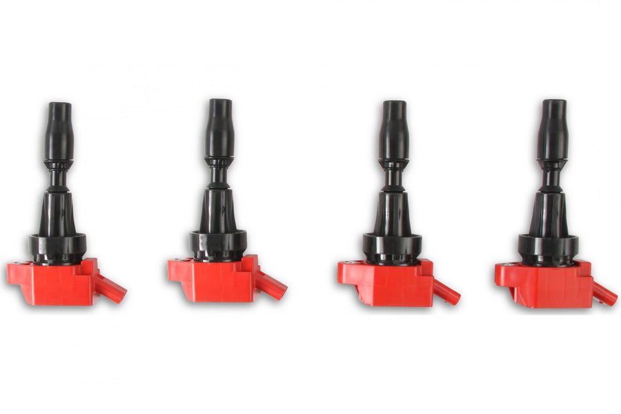 MSD Ignition Coil Blaster Series Hyundai/Kia 1.6L Turbo Red 4-Pack Fits Hyundai Elantra Sport/Kona/Sonata/Tucson/Veloster 2015-2020 1.6L Turbo Engine 2017-2020 Kia Forte Gt/Forte5/ Optima/Soul 1.6L Turbo Engine MSD Ignition