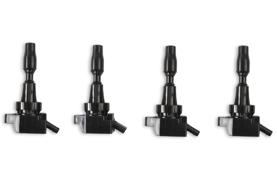 MSD Ignition Coil Blaster Series Hyundai/Kia 1.6L Turbo Black 4-Pack Fits Hyundai Elantra Sport/Kona/Sonata/Tucson/Veloster 2015-2020 1.6L Turbo Engine 2017-2020 Kia Forte Gt/Forte5/ Optima/Soul 1.6L Turbo Engine MSD Ignition