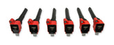 MSD Ignition Coil Ford Ecoboost 3.5L V6 Red 6-Pack 2017-2020 Ford F150 Ecoboost 3.5L V6 MSD Ignition