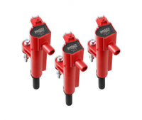 MSD Ignition Coil Blaster Chrysler 3.7L Red 3-Pack 2009-2013 Dodge/Jeep/Ram 3.7L V6 MSD Ignition