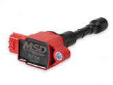 MSD Ignition Coil Blaster Series Fits Nissan/Infiniti 3.7L Red 6-Pack Fits Nissan 2009-2020 370Z Infiniti 2008-2019 Ex37/Fx37/G37/M37/Q40/Q50/Q60/Q70/Q70L/Qx50/Qx70 3.7L V6 Engine MSD Ignition