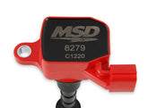 MSD Ignition Coil Blaster Series Fits Nissan/Infiniti 3.5L Red 6-Pack Fits Nissan 2003-2006 350Z Infiniti 2003-2008 G35/Fx35/M35 3.5L Engine MSD Ignition