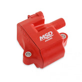 MSD Ignition Coil Pro Power Series GM LS1/Ls6 Engines Red 8-Pack 1997-2004 GM Cars W/Vin G/S 1998-2006 GM Trucks W/Vin E/D (8Th Digit) Additional 2-Pin Connector MSD Ignition