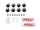 MSD Ignition Coil Smart 8-Pack Black Universal Use With Holley Or MSD EFI Systems MSD Ignition