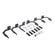 Go Rhino 10-22 Ram 2500/3500HD CC 4DR Mounting Brackets(V-Series V3/RB10 Slim/RB20 Slim) - Tex. Blk