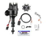 MSD Black Distributor, Ford, 351C-460, Ready-To-Run, Steel Gear MSD'S Black Distributor With Small Diameter Cap And Ready To Run W/Vacuum Advance And Steel Gear, No Ignition Box Needed MSD Ignition