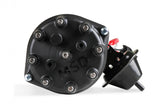 MSD Black Distributor, Ford, 351C-460, Ready-To-Run, Steel Gear MSD'S Black Distributor With Small Diameter Cap And Ready To Run W/Vacuum Advance And Steel Gear, No Ignition Box Needed MSD Ignition