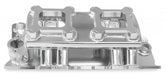Sheet Metal Fabricated Intake Manifold Big Block Chevy Fabricated Intake Manifold Bbc Single Plane 2 X 4150 Silver With Logo Sniper EFI