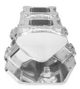 Sheet Metal Fabricated Intake Manifold Big Block Chevy Fabricated Intake Manifold Bbc Single Plane 2 X 4150 Silver With Logo Sniper EFI