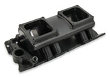 Fabricated Intake Manifold BBC Single Plane 2 x 4500 Black with Sniper Logo 835172