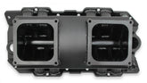 Sheet Metal Fabricated Intake Manifold Big Block Chevy Fabricated Intake Manifold Bbc Single Plane 2 X 4500 Black With Logo Sniper EFI