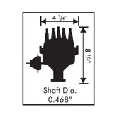 Ford 289/302 Ready-To-Run Distributor, Steel Gear Ready-To-Run Distributors Include A Built-In Ignition Module. No MSD Ignition Control Required. Includes A Steel Gear And A Rev Limiter MSD Ignition