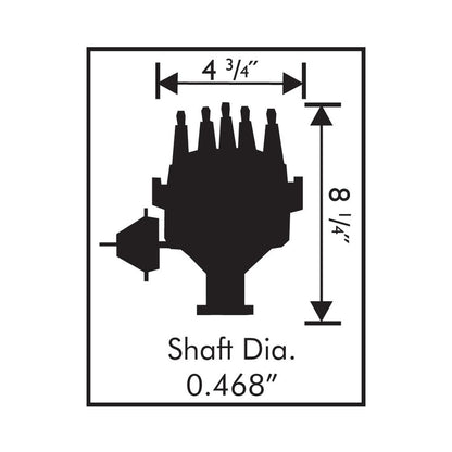 Ford 289/302 Ready-To-Run Distributor, Steel Gear Ready-To-Run Distributors Include A Built-In Ignition Module. No MSD Ignition Control Required. Includes A Steel Gear And A Rev Limiter MSD Ignition