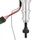 Distributor, Ford 289/302, Ready-To-Run, Black Cap, Steel Gear MSD'S Pro-Billet Distributor With Small Diameter Black Cap And Ready To Run W/Vacuum Advance And Steel Gear, No Ignition Box Needed MSD Ignition