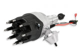 Distributor, Ford 289/302, Ready-To-Run, Black Cap, Steel Gear MSD'S Pro-Billet Distributor With Small Diameter Black Cap And Ready To Run W/Vacuum Advance And Steel Gear, No Ignition Box Needed MSD Ignition