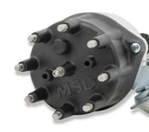 Ford 289/302 Ready-To-Run Distributor, Black Cap Ready-To-Run Distributors Include A Built-In Ignition Module. No MSD Ignition Control Required. Includes An Iron Gear And A Rev Limiter MSD Ignition