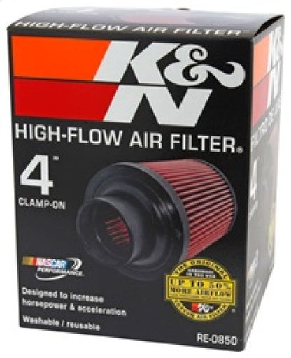 K&N Universal Air Filter | Round Tapered, 4in Flange, 6in Tall | RE-0850