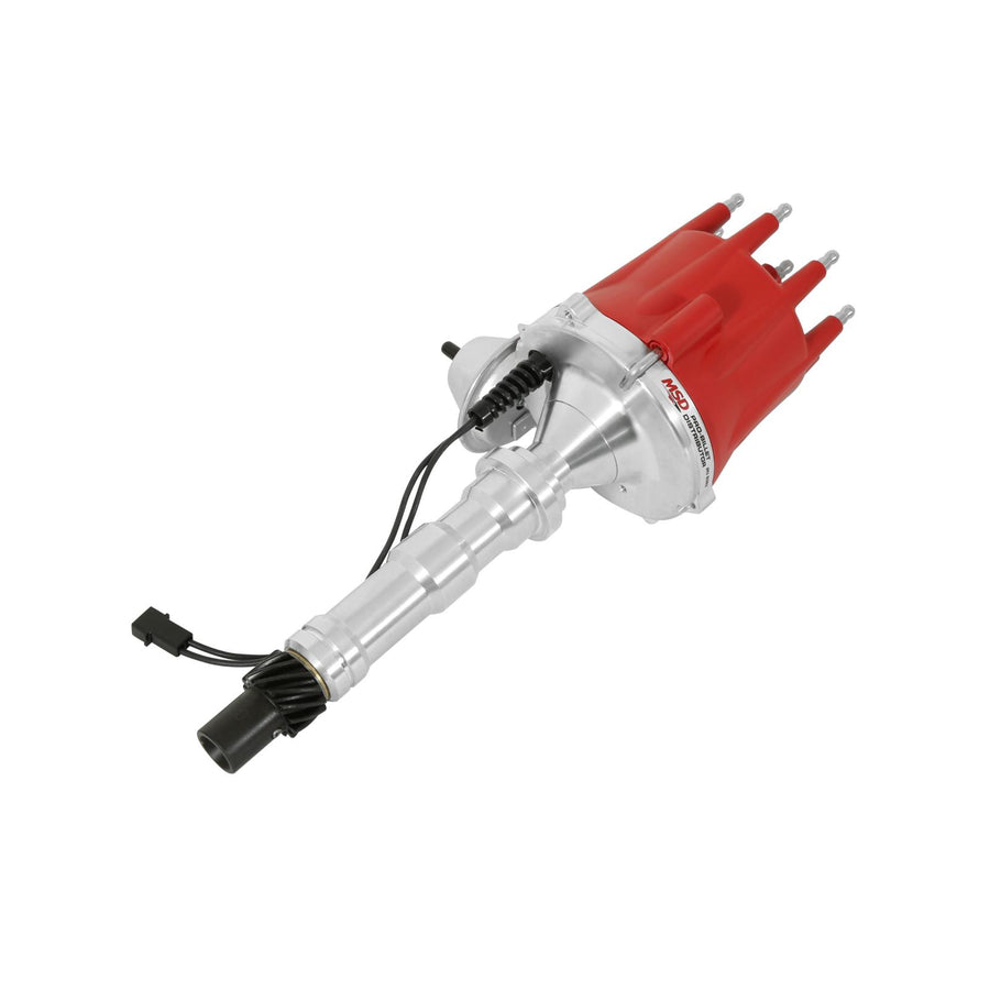 Cadillac V8 Distributor W/Vacuum Advance Fits 368, 425, 472 And 500 Cadillac V8. Must Be Used With An MSD 6, 7 Or 8-Series Ignition. Includes Vacuum Advance MSD Ignition
