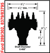 Ford 289 / 302 Crank Trigger Distributor Distributor Designed For Race Applications Using MSD Crank Trigger Systems MSD Ignition
