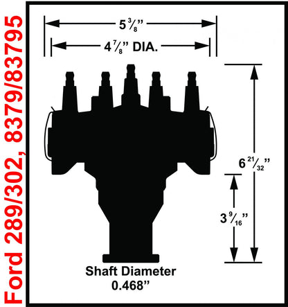 Ford 289 / 302 Crank Trigger Distributor Distributor Designed For Race Applications Using MSD Crank Trigger Systems MSD Ignition