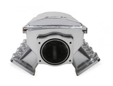 Fabricated Race Series Intake Manifold GM Ls3/L92 90Mm Silver Hi-Ram Sheet Metal Fabricated Intake Manifold Race Series W/ Removable Top, Throttle Body Spacer & Fuel Rail Kit W/ Logo Silver Sniper EFI