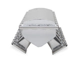 Fabricated Race Series Intake Manifold GM Ls3/L92 90Mm Silver Hi-Ram Sheet Metal Fabricated Intake Manifold Race Series W/ Removable Top, Throttle Body Spacer & Fuel Rail Kit W/ Logo Silver Sniper EFI