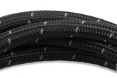 Black Nylon Braided Hose 6 AN 10 Feet Black Nylon Braided AN Hose Mr Gasket