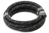 Black Nylon Braided Hose 8 AN 20 Feet Black Nylon Braided AN Hose Mr Gasket
